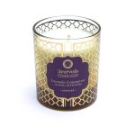 Ayuverda scented candle Tridosha lavender lemongrass