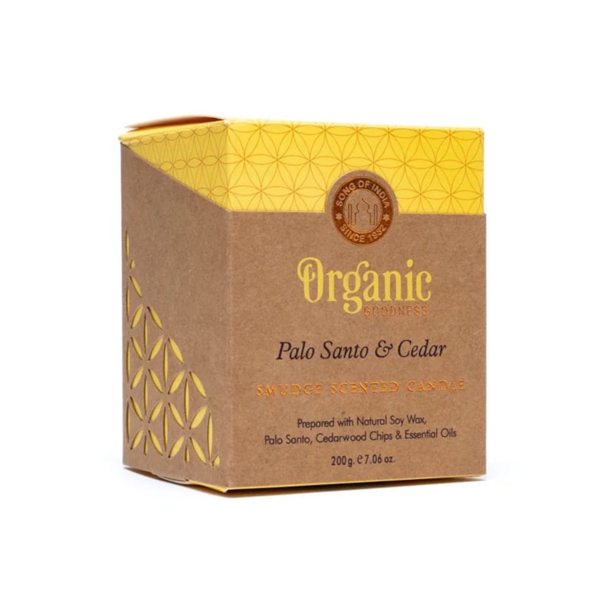 Organic Goodness scented candle Palo Santo & Cedar
