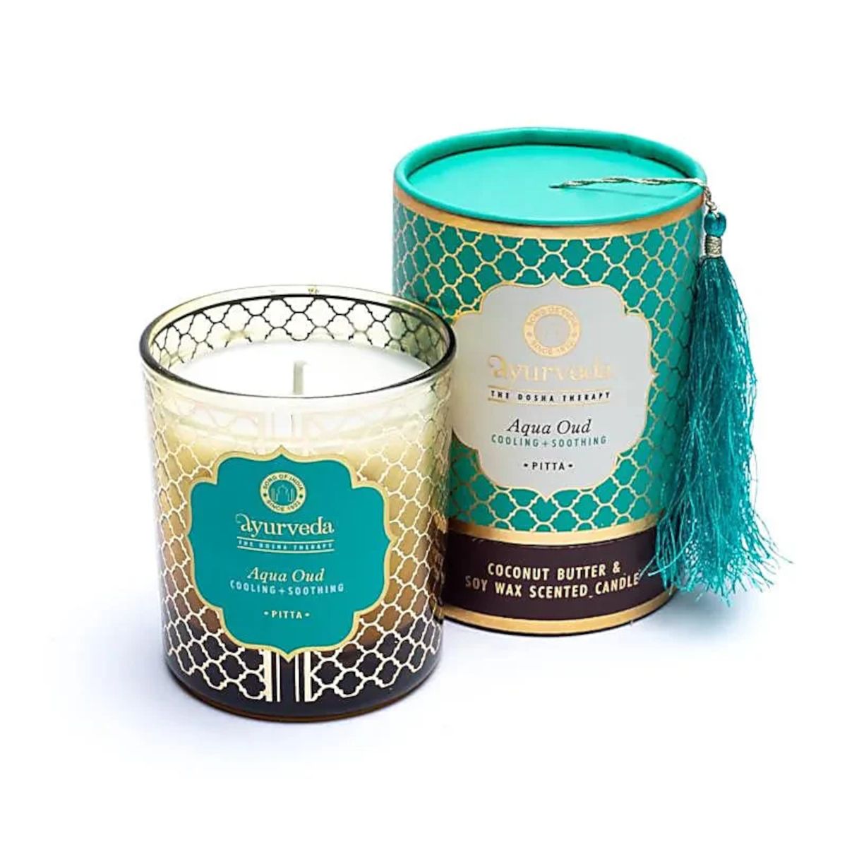Ayuverda scented candle Pitta aqua oud