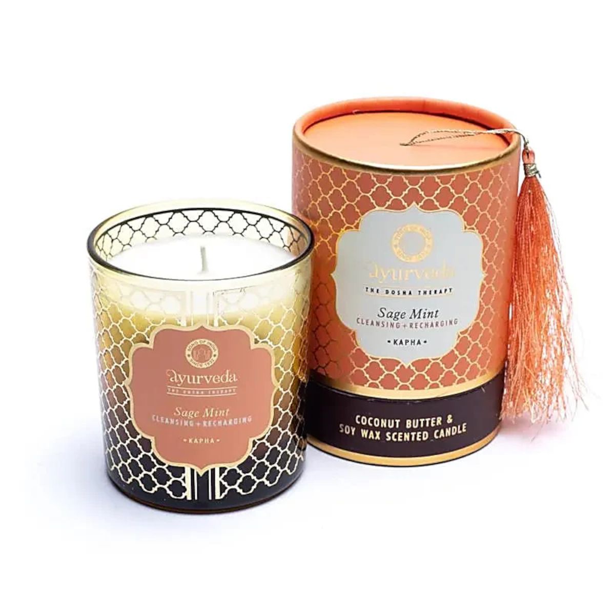 Ayuverda scented candle Kapha sage mint