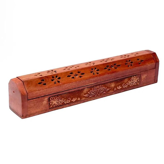 Incense Sticks Burner And Storage Box Lotus