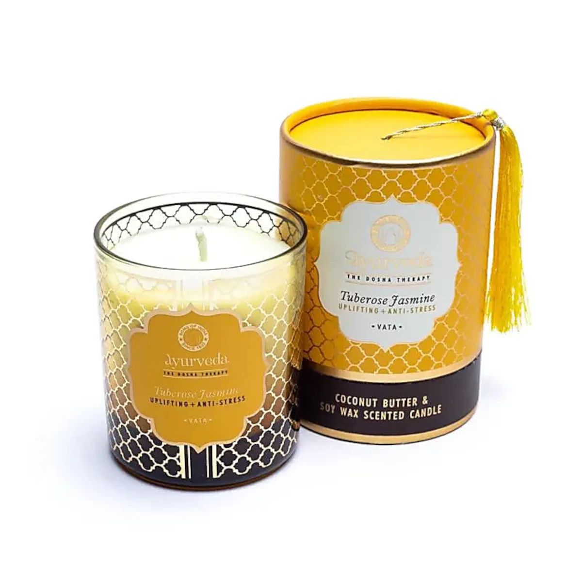 Ayurveda scented candle Vata tuberosa jasmine
